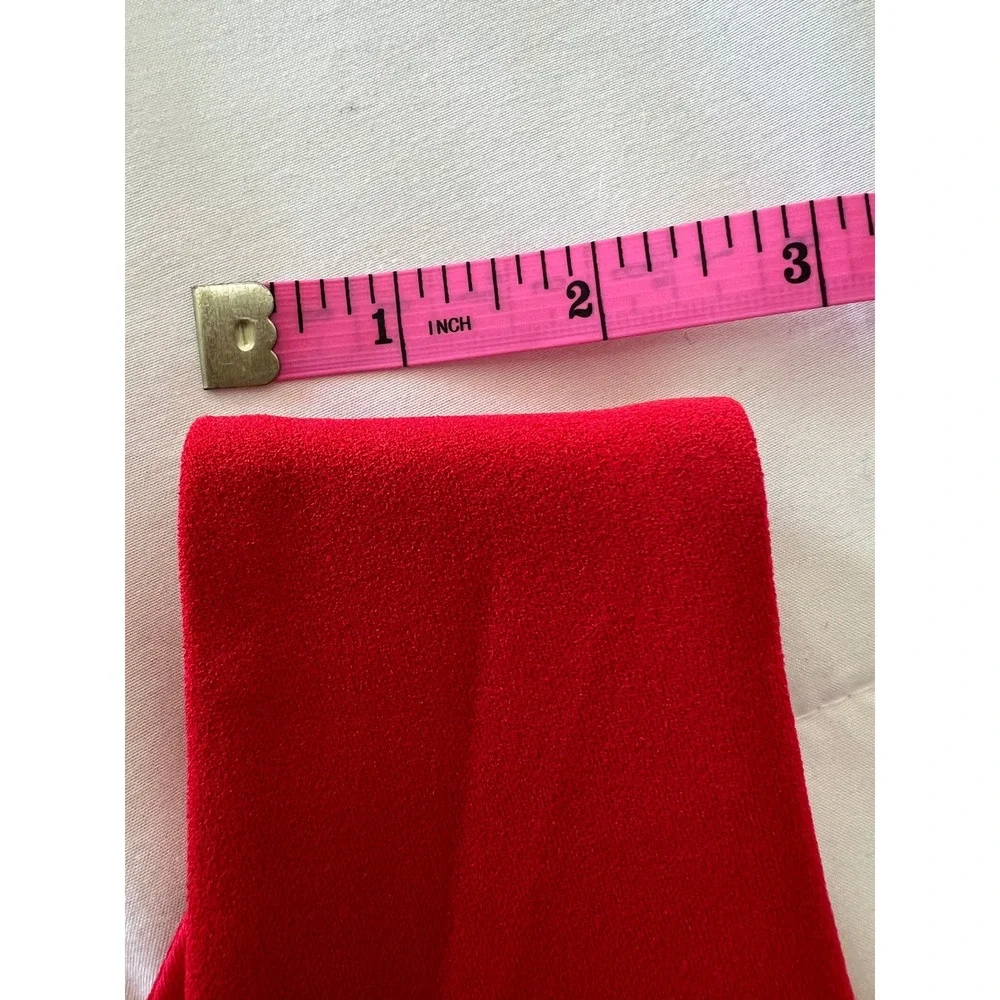 Betsey Johnson Red Sleeveless‎ Scuba Dress  Criss Cross Back Cut out Size 8